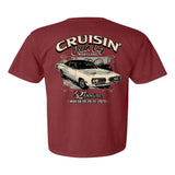 2023 Cruisin official classic car show event t-shirt red brick Ocean City Maryland