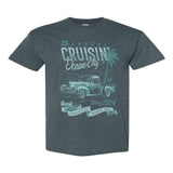 2024 Cruisin official classic car show t-shirt heather charcoal Ocean City Maryland