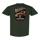 2024 Cruisin official classic car show t-shirt forest green Ocean City Maryland