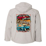 2024 Cruisin Ocean City official car show rain jacket light gray Ocean City, MD