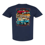 2024 Cruisin official classic car show event t-shirt navy Ocean City Maryland