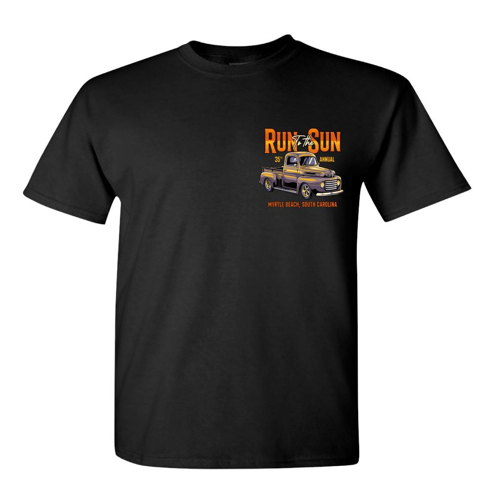 2024 Run to the Sun official car show event tshirt black Myrtle Beach