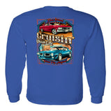 2024 Cruisin official classic car show long sleeve t-shirt royal blue Ocean City Maryland