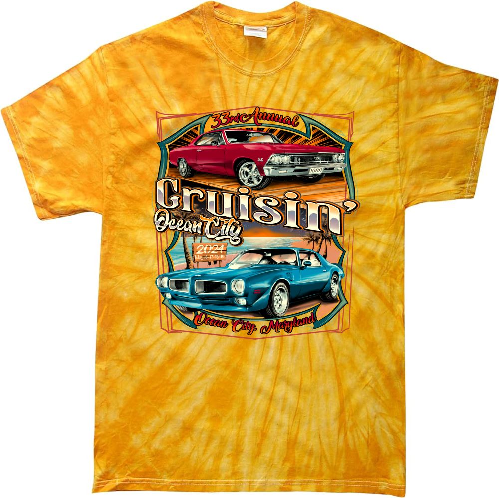 2024 Cruisin official classic car show event youth t-shirt