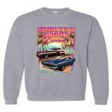 2023 Cruisin Endless Summer official car show long sleeve sweatshirt gray Ocean City MD