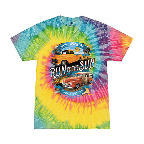 2025 Run to the Sun official car show event rainbow tie dye Myrtle Beach, SC