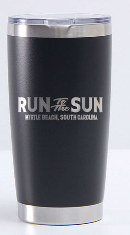 Run to the Sun official car show event YETI style cup black