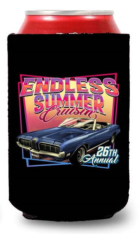 2023 Endless Summer Cruisin Ocean City official car show event can coolie (pack of 2)