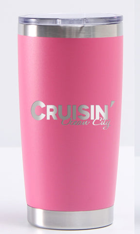 Cruisin Ocean City official car show event YETI style cup pink