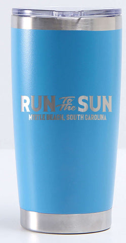 Run to the Sun official car show event YETI style cup teal