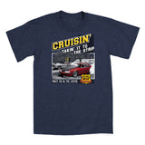 SALE - 2018 Cruisin official classic car show event t-shirt heather navy OC MD - US 13 Dragway