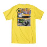 2018 Cruisin official classic car show event t-shirt yellow Ocean City Maryland