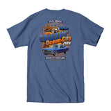 2019 Cruisin official classic car show event t-shirt blue jean Ocean City Maryland