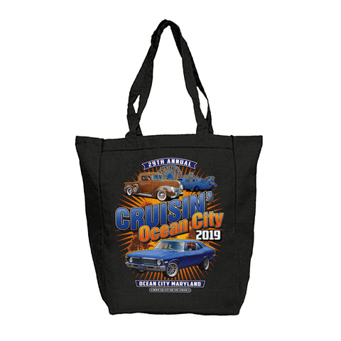 2019 Cruisin Ocean City official car show black tote bag