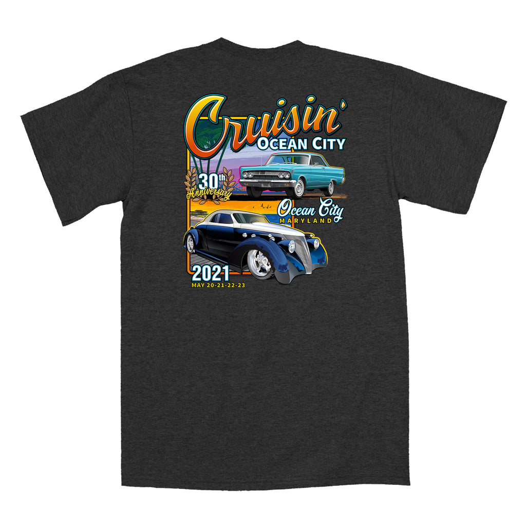 2021 Cruisin official classic car show event t-shirt