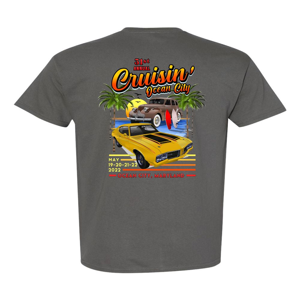 New 20th Annual SLICK Car Show St Louis Independent Car Klub T-Shirt Large  Blue