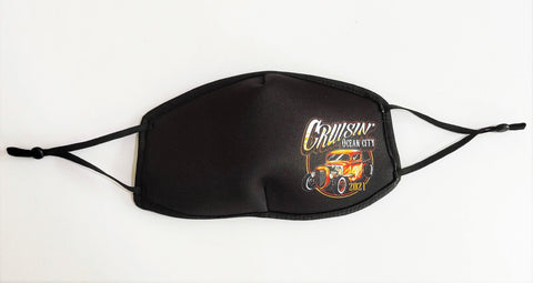PACK OF 2 Black 2021 Cruisin' Masks - Cruisin' Ocean City