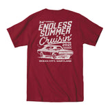 2021 Cruisin Endless Summer official car show event t-shirt maroon Ocean City MD