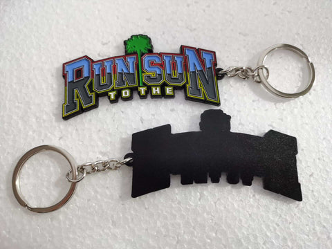 2023 Run to The Sun official car show metal key chain Myrtle Beach SC