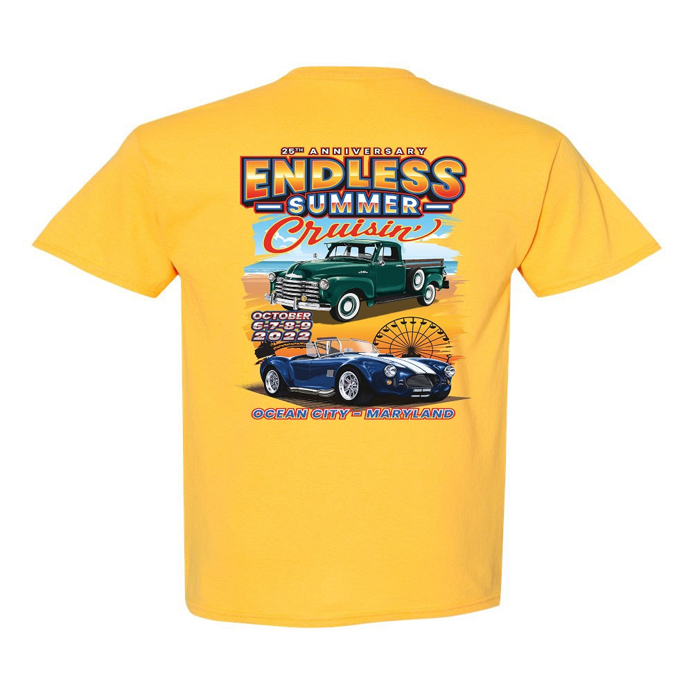 SALE - 2022 Cruisin Endless Summer official car show event t-shirt