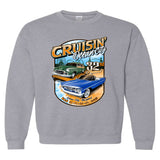 2023 Cruisin official classic car show sweatshirt gray Ocean City, MD