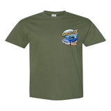 2023 Cruisin official classic car show event t-shirt military green Ocean City Maryland