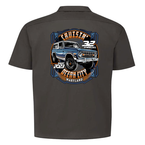 2023 Cruisin official classic car show event shop shirt charcoal Ocean City Maryland