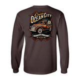 2024 Cruisin official classic car show long sleeve t-shirt brown Ocean City Maryland