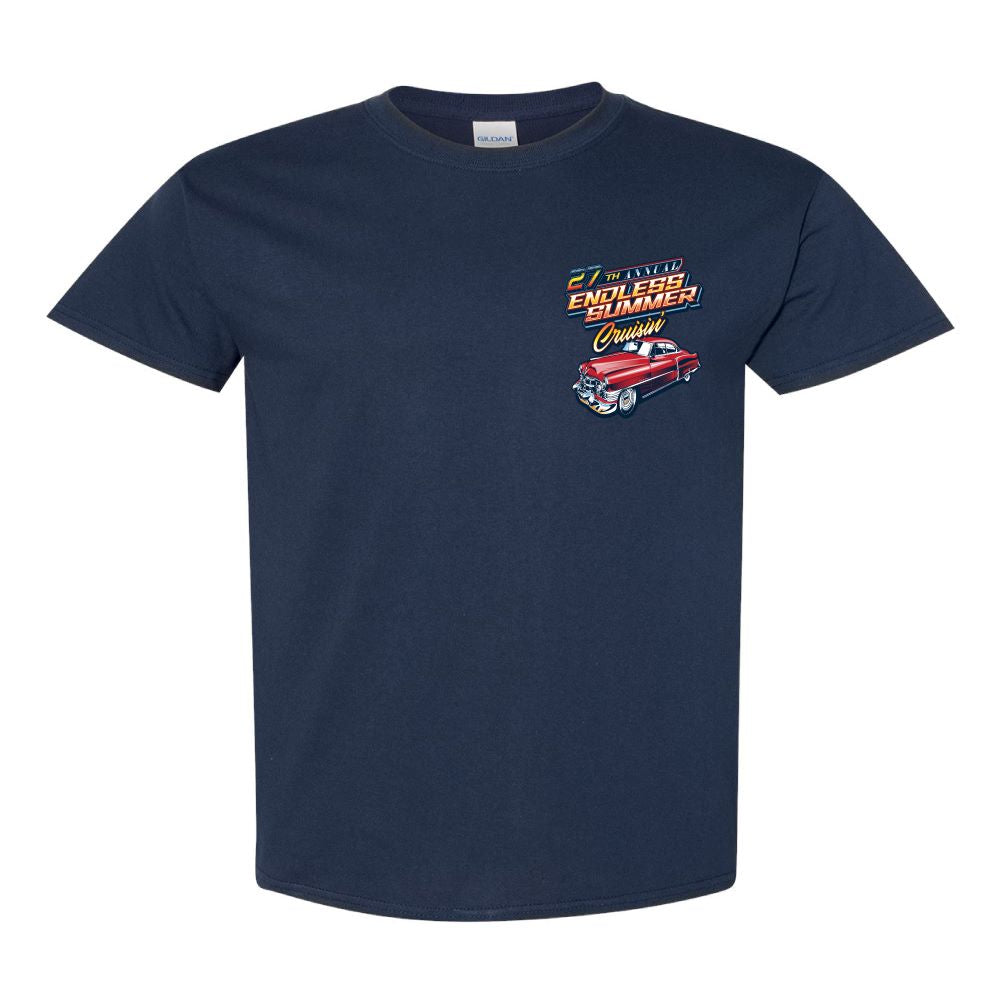 2024 Cruisin Endless Summer official car show event tshirt navy Ocean