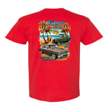2024 Run to the Sun official car show event t-shirt red Myrtle Beach, SC