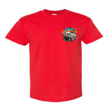 2024 Run to the Sun official car show event t-shirt red Myrtle Beach, SC