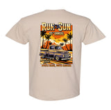 2024 Run to the Sun official car show event t-shirt tan Myrtle Beach, SC