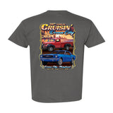2026 Cruisin official classic car show t-shirt charcoal Ocean City Maryland