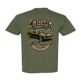 2025 Cruisin official classic car show t-shirt military green Ocean City Maryland