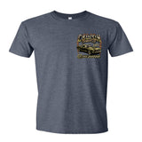 2025 Cruisin official classic car show t-shirt heather navy Ocean City Maryland