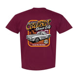 2025 Cruisin official classic car show t-shirt maroon Ocean City Maryland