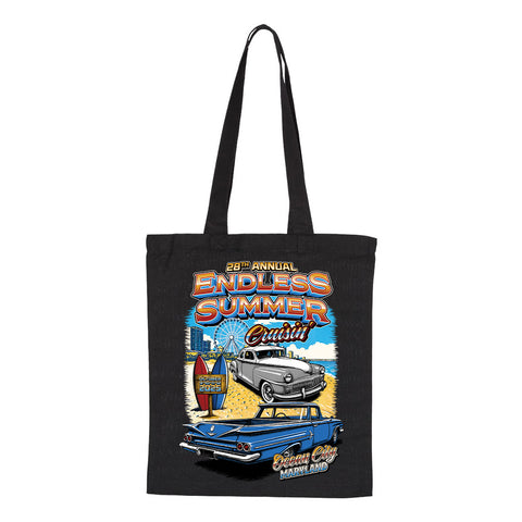 2025 Endless Summer Cruisin Ocean City official car show black tote bag Ocean City, MD