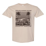2025 Cruisin Endless Summer official car show t-shirt tan Ocean City MD