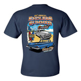 2025 Cruisin Endless Summer official car show pocket t-shirt navy blue Ocean City MD