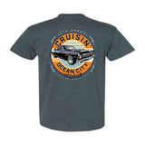 2026 Cruisin official classic car show t-shirt heather charcoal Ocean City Maryland