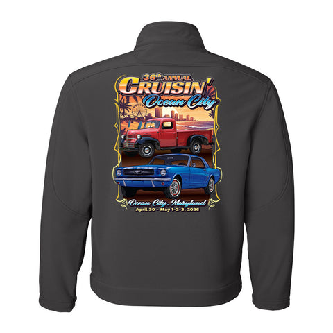 2026 Cruisin official car show jacket charcoal Ocean City, Maryland