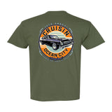 2026 Cruisin official classic car show t-shirt military green Ocean City Maryland