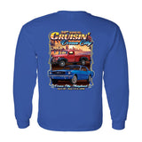 2026 Cruisin official classic car show long sleeve t-shirt royal blue Ocean City Maryland