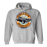 2026 Cruisin official classic car show hooded sweatshirt gray Ocean City, MD