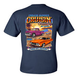 2026 Cruisin Endless Summer car show pocket t-shirt navy Ocean City MD