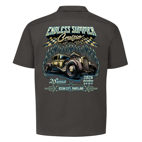 2026 Cruisin Endless Summer official car show shop shirt charcoal Ocean City MD