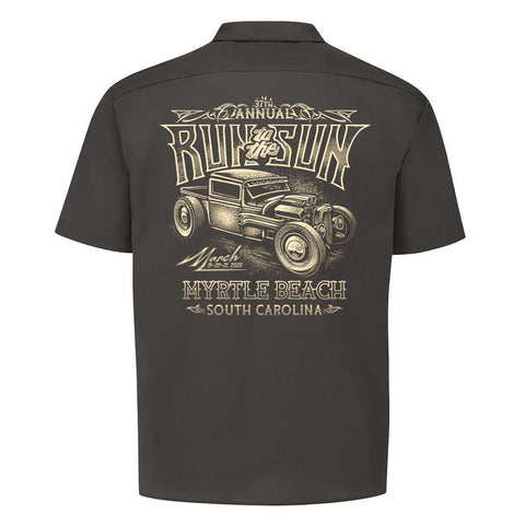 2026 Run to the Sun official car show shop shirt charcoal Myrtle Beach, SC