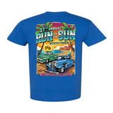 2026 Run to the Sun official car show event t-shirt Royal Blue Myrtle Beach, SC
