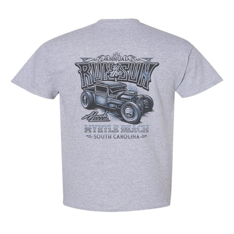 2026 Run to the Sun official car show event t-shirt Sport Gray Myrtle Beach, SC