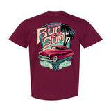2026 Run to the Sun official car show event t-shirt Maroon Myrtle Beach, SC